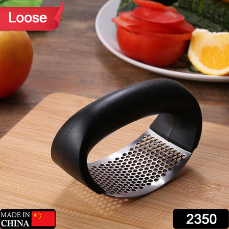 Multipurpose Garlic Presser Squeeze Press Crusher Stainless Steel Kitchen Tools Quick Handy Ginger Garlic Crusher - Fynkkart