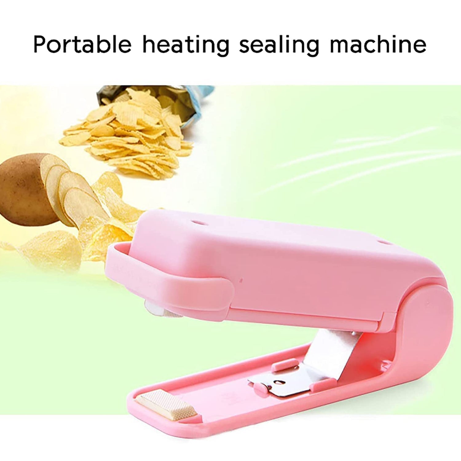 7675 Mini Sealing Machine Plastic Bag Sealer Portable Mini Super Seal Packing Plastic Bag Tool Sealing Machine Hand Held Heat (1pc) - Fynkkart
