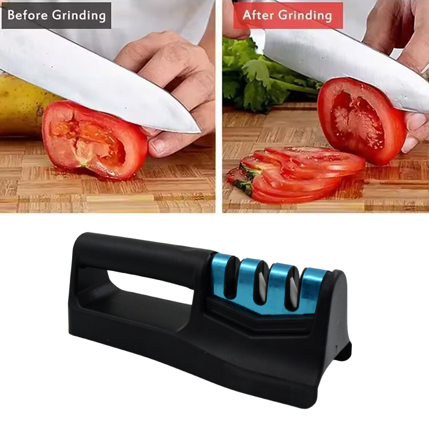 10020 Knife Sharpener For Kitchen  Knife Sharpener With Vegetable Chopper And Fish Scale Remover  Handheld Knives  Pocket Knife Sharpener  Knife Sharpener For Chefs  Serrated Knife (9in1) - Fynkkart