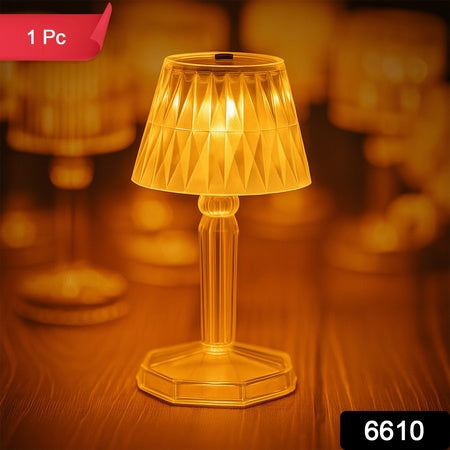 6610 2in1 Transparent Mini Crystal Table Lamp With Reflection Light - Fynkkart