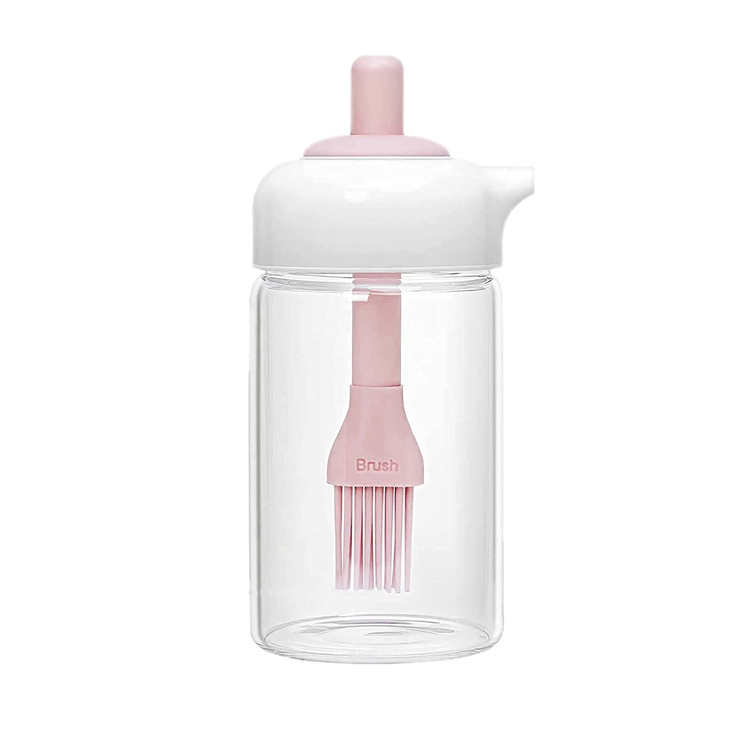 Oil Dispenser With Silicone Oil Brush (1 Pc  With Brush  250 Ml Approx) - Fynkkart