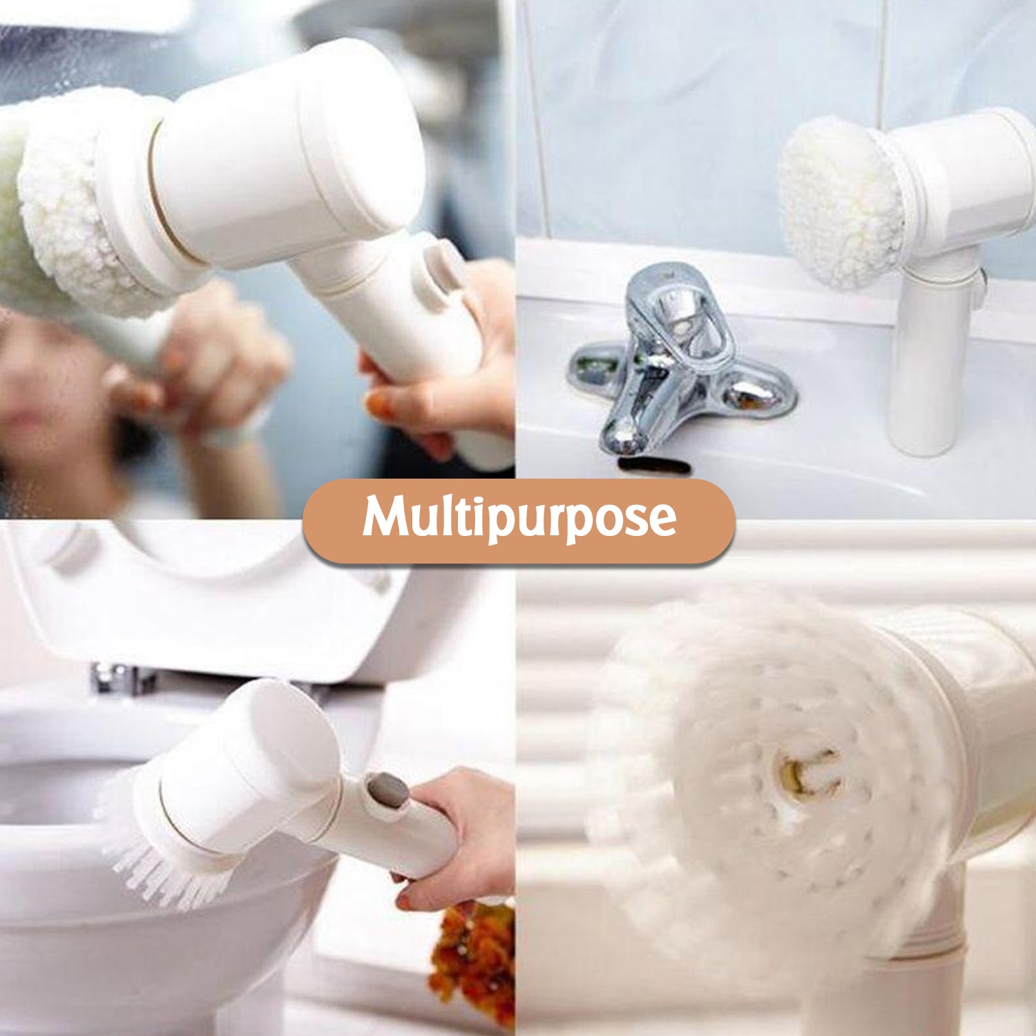 6329 5in1 Home Kitchen Electric Cleaning Brush Electric Spin Scrubber - Fynkkart