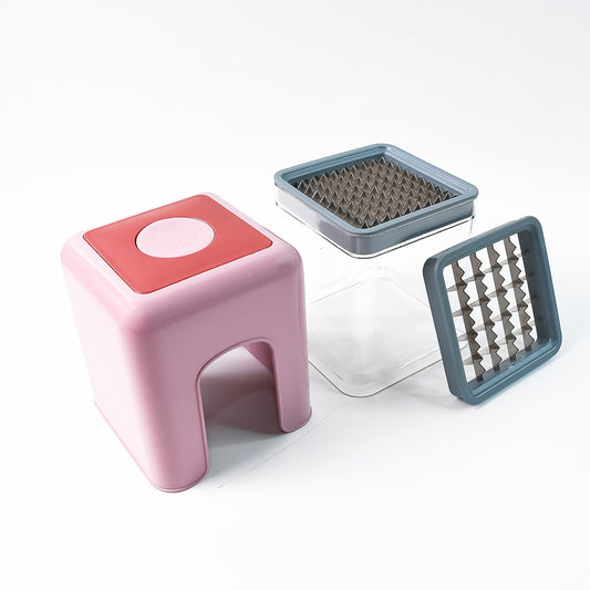 Apex Heavy Duty Potato Chipser  Vegetable Chopper With Dual Blade Set - Fynkkart