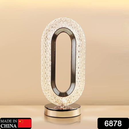 6878 Touch Control Crystal Table Desk Lamp 3-way Dimmable Light Usb Rechargeable Crystal Diamond Table Lamp Exquisite Night Stand Light Lamp Beside Lamp For Bedroom Living Room Decorative Des - Fynkkart