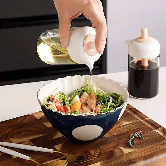 Oil Dispenser With Silicone Oil Brush (1 Pc  With Brush  250 Ml Approx) - Fynkkart 